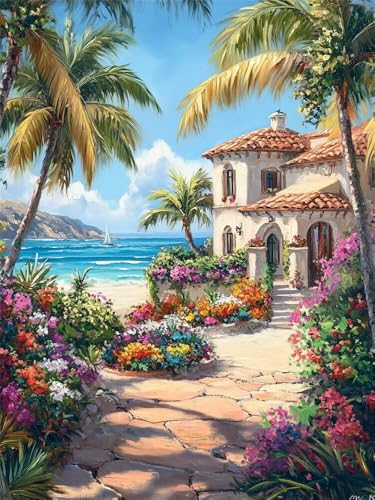 Diamond Painting Landschaft 5D Diamond Painting Erwachsene Groß 40x50cm, DIY Diamant Painting Bilder Haus Am Meer Bastelset Erwachsene, Dimond Painting Set für Home Wand Dekoration Geschenk -YZ1024 Diamond Painting Landschaft 5D Diamond Painting Erwachsene Groß 40x50cm, DIY Diamant Painting Bilder Haus Am Meer Bastelset Erwachsene, Dimond Painting Set für Home Wand Dekoration Geschenk -YZ1024 von WANGLLPGY