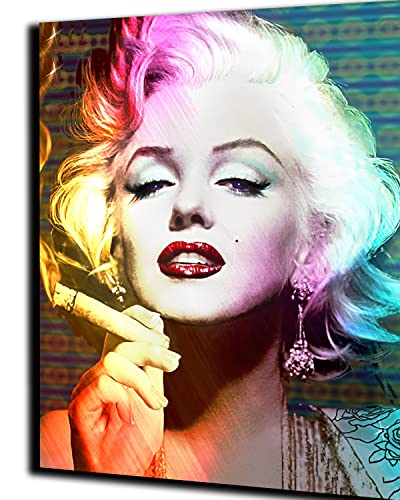 Diy Malen nach Zahlen Kits für Kinder Erwachsene Anfänger buntes rauchendes mädchen marilyn monroe 40x50cm Leinen Leinwand Ölgemälde für Wohnzimmer Wanddekoration Handgemalte Geschenke -mit Rahmen Diy Malen nach Zahlen Kits für Kinder Erwachsene Anfänger buntes rauchendes mädchen marilyn monroe 40x50cm Leinen Leinwand Ölgemälde für Wohnzimmer Wanddekoration Handgemalte Geschenke -mit Rahmen von WANGMAOMAO