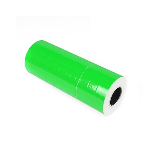 Pricemarker Etiketten, doppelzeiliges Preisetikettenpapier für MX-6600 Preisauszeichner, 10 Rollen, 5000 Stück (grün) von WANGSHIQI