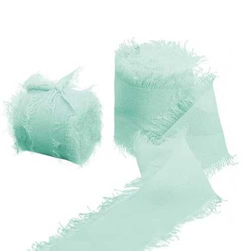 Chiffonband, 2 Packungen mit hellblauen Schleifenbändern für Hochzeitseinladungen, Brautsträuße, Verpackungen, Bastelarbeiten Chiffonband, 2 Packungen mit hellblauen Schleifenbändern für Hochzeitseinladungen, Brautsträuße, Verpackungen, Bastelarbeiten von WANGSONGSONGZHY