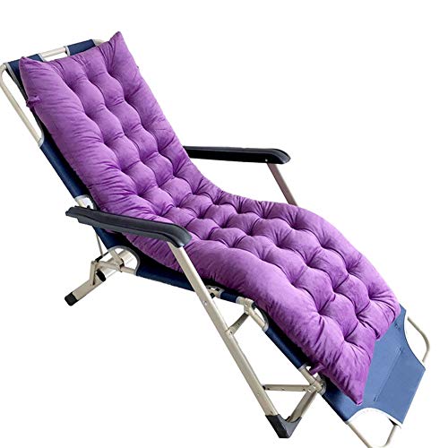 WANGTIAN Ersatz-Kissenpolster für Sonnenliegen, Schaukelstuhlkissen für Loungesessel, Kristall-Samtstoff, Dekoration für drinnen und draußen, Terrasse, Hochsitz [Mehrfarbig/Mehrere Größen],Lila,170 von WANGTIAN