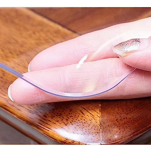 WANGTIAN Transparenter Tischplattenschutz, 2 mm dick, transparente Tischdecke, wasserdichter PVC-Tischdeckenschutz, Kunststoff-Schutzfolie für den Tisch, Schutzfolie für den Tisch (50 x 70 cm) von WANGTIAN