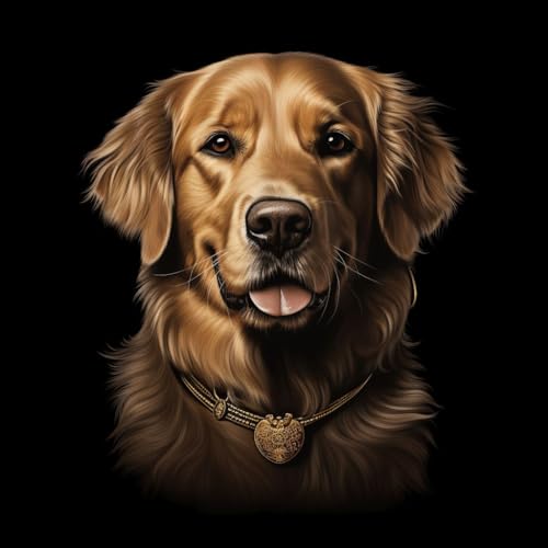 Malen nach Zahlen Erwachsene,DIY Bastelset Handgemalt Ölgemälde Kit Mit 3 Pinseln und Acrylfarbe leinwand Kit,Geschenkideen,40x40 cm,golden retriever tier hund porträt,,Mit Rahmen Malen nach Zahlen Erwachsene,DIY Bastelset Handgemalt Ölgemälde Kit Mit 3 Pinseln und Acrylfarbe leinwand Kit,Geschenkideen,40x40 cm,golden retriever tier hund porträt,,Mit Rahmen von WANGXIAO