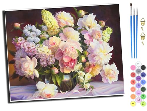 WANGXIAO Malen Nach Zahlen Erwachsene,DIY Handgemalt Ölgemälde Kit,inklusive Pinsel und Acrylfarben,40x50 cm,Blumenlandschaft für Erwachsene,ohne Rahmen WANGXIAO Malen Nach Zahlen Erwachsene,DIY Handgemalt Ölgemälde Kit,inklusive Pinsel und Acrylfarben,40x50 cm,Blumenlandschaft für Erwachsene,ohne Rahmen von WANGXIAO