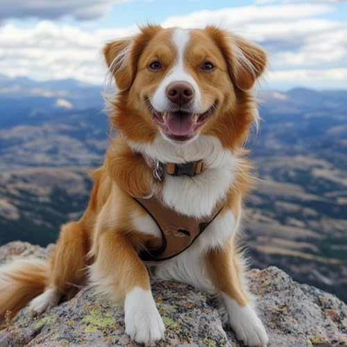WANGXIAO Malen Nach Zahlen Erwachsene,DIY Ölgemälde Leinwand Kit mit Pinseln und Acrylfarbe für Home Haus Deko,40x40cm,Hilltop-Hund，,Mit Rahmen von WANGXIAO