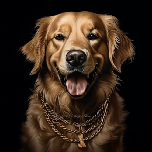 WANGXIAO Malen nach Zahlen Erwachsene,40x40cm,Be creative Heimdekoration Anfänger Mit Pinsel und Acrylfarben ölgemälde für Home Decor,golden retriever tier hund porträt,,Mit Rahmen WANGXIAO Malen nach Zahlen Erwachsene,40x40cm,Be creative Heimdekoration Anfänger Mit Pinsel und Acrylfarben ölgemälde für Home Decor,golden retriever tier hund porträt,,Mit Rahmen von WANGXIAO