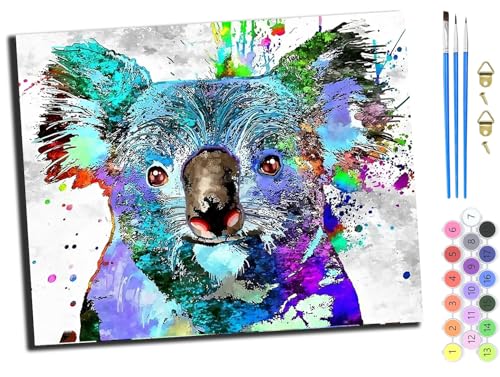 WANGXIAO Malen nach Zahlen Erwachsene,DIY Bastelset Handgemalt Ölgemälde Geschen Kit Mit 3,Pinseln und Acrylfarbe knitterfreie leinwand Kit,40x50 cm,Aquarell Tier Giraffe,mit Rahmen WANGXIAO Malen nach Zahlen Erwachsene,DIY Bastelset Handgemalt Ölgemälde Geschen Kit Mit 3,Pinseln und Acrylfarbe knitterfreie leinwand Kit,40x50 cm,Aquarell Tier Giraffe,mit Rahmen von WANGXIAO