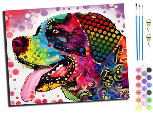 WANGXIAO Malen nach Zahlen Erwachsene,DIY Bastelset Handgemalt Ölgemälde Geschen Kit Mit 3,Pinseln und Acrylfarbe knitterfreie leinwand Kit,40x50 cm,Berner Sennenhund,ohne Rahmen WANGXIAO Malen nach Zahlen Erwachsene,DIY Bastelset Handgemalt Ölgemälde Geschen Kit Mit 3,Pinseln und Acrylfarbe knitterfreie leinwand Kit,40x50 cm,Berner Sennenhund,ohne Rahmen von WANGXIAO
