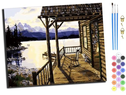 WANGXIAO Malen nach Zahlen Erwachsene,Paint by Numbers,DIY Handgemalt Ölgemälde Mit 3,Pinseln und Acrylfarbe knitterfreie leinwand Kit,40x50 cm,Heimatstadt-Cottage,ohne Rahmen WANGXIAO Malen nach Zahlen Erwachsene,Paint by Numbers,DIY Handgemalt Ölgemälde Mit 3,Pinseln und Acrylfarbe knitterfreie leinwand Kit,40x50 cm,Heimatstadt-Cottage,ohne Rahmen von WANGXIAO