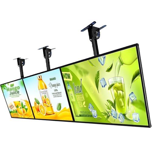 WANGYYDS Schlanke LED-Leuchtbox, TV-Leuchtbox-Werbetafel Mit Teleskopstange, Wandmontierter Werbedisplayrahmen, Beleuchtete Menütafeln Mit LED-Hintergrundbeleuchtung 60×100cm/23.6×39.4in von WANGYYDS