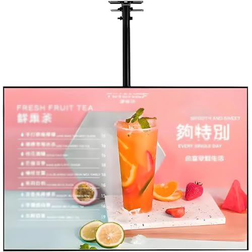 Werten Sie Ihre Ladenanzeige Mit Einer Digitalen Menütafel Und Einer Ultraflachen LED-Leuchtbox Auf, Einem Teleskop-Eisenaufhänger Mit Acht Ebenen Für Die Wandbeschilderungn 37.1×63.3cm/14.6×24.9in von WANGYYDS