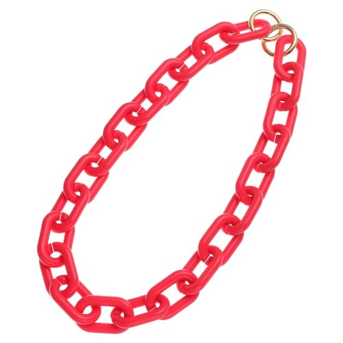 WANGZEYU Taschenkette Auswechselbarer Taschenkettenriemen, Abnehmbarer Taschengurt aus Kunstharz for Umhängetaschen, DIY-Umhängetaschenzubehör Kette FüR Tasche(Rose red) von WANGZEYU