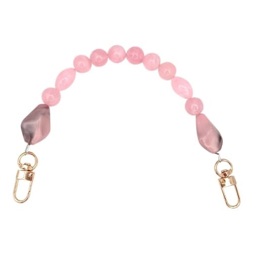 WANGZEYU Taschenkette Bunte Handtaschenkette DIY Steinperle Austauschbare Geldbörse Tasche Gürtel Harz Verlängerungsperlenkette Telefonhülle Zubehör Kette FüR Tasche(6) von WANGZEYU
