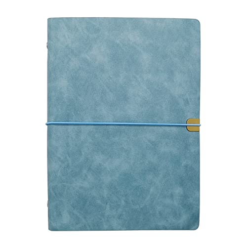 WANLIAN Notizbuch A5 Nachfüllbar, PU-Leder, A5 Ringbuch, 6 Ringe, Mit 80 Blatt/160 Seiten, 170mm x 230mm von WANLIAN