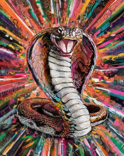 WANMIU Malen Nach Zahlen Erwachsene Bemalte Kobra 1 DIY Handgemalt Ölgemälde Leinwand Kits Mit Pinsels und Acrylfarbe Als Geschenke und Heimdekoration Ohne Rahmen 40 x 50 cm WANMIU Malen Nach Zahlen Erwachsene Bemalte Kobra 1 DIY Handgemalt Ölgemälde Leinwand Kits Mit Pinsels und Acrylfarbe Als Geschenke und Heimdekoration Ohne Rahmen 40 x 50 cm von WANMIU