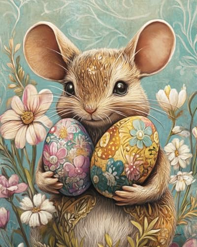 WANMIU Malen Nach Zahlen Erwachsene Cartoon-Maus und Eier Paint by Numbers diy GemäLde Kit mit Pinsel und Acrylfarbe Als Geschenk für Wanddeko Groß 40x50cm WANMIU Malen Nach Zahlen Erwachsene Cartoon-Maus und Eier Paint by Numbers diy GemäLde Kit mit Pinsel und Acrylfarbe Als Geschenk für Wanddeko Groß 40x50cm von WANMIU