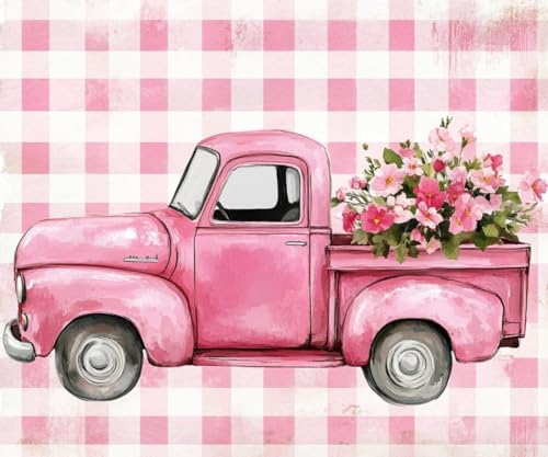 WANMIU Malen Nach Zahlen Erwachsene Rosa Auto und Blumen Paint by Numbers diy GemäLde Kit mit Pinsel und Acrylfarbe Als Geschenk für Wanddeko Groß 40x50cm WANMIU Malen Nach Zahlen Erwachsene Rosa Auto und Blumen Paint by Numbers diy GemäLde Kit mit Pinsel und Acrylfarbe Als Geschenk für Wanddeko Groß 40x50cm von WANMIU