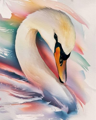 WANMIU Malen nach Zahlen Kits Erwachsene und Kinder Caixia Weiße Gans DIY Ölgemälde Digitale Leinwand Wandkunst Home Decoration - 40x50CM WANMIU Malen nach Zahlen Kits Erwachsene und Kinder Caixia Weiße Gans DIY Ölgemälde Digitale Leinwand Wandkunst Home Decoration - 40x50CM von WANMIU