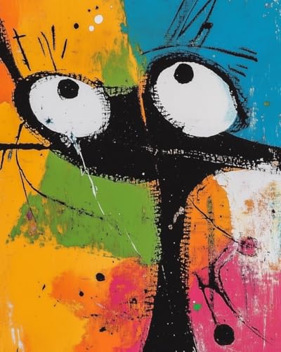 WANMIU Malen nach Zahlen Kits Erwachsene und Kinder Doodle Cartoon lustige Tiere DIY Ölgemälde Digitale Leinwand Wandkunst Home Decoration - 40x50CM WANMIU Malen nach Zahlen Kits Erwachsene und Kinder Doodle Cartoon lustige Tiere DIY Ölgemälde Digitale Leinwand Wandkunst Home Decoration - 40x50CM von WANMIU