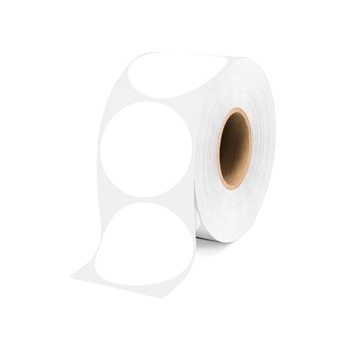 5,1 cm weiße Kreis-Aufkleber, 500 Stück, abnehmbare Farbkodierungspunkte für Büro, Zuhause, Dateiklassifizierung, Mehrzweck-Etiketten 5,1 cm weiße Kreis-Aufkleber, 500 Stück, abnehmbare Farbkodierungspunkte für Büro, Zuhause, Dateiklassifizierung, Mehrzweck-Etiketten von WANSTE