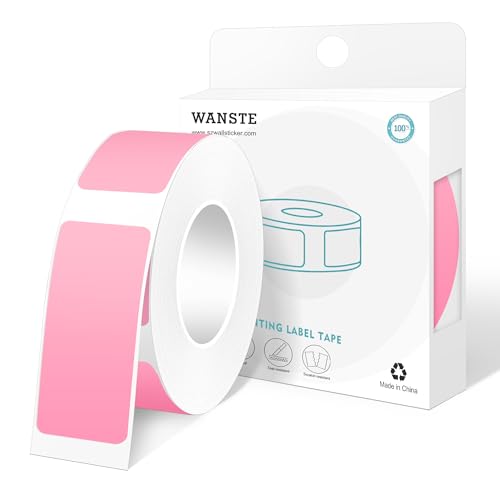 WANSTE Thermo-Aufkleber, rechteckig, Pink, 14 x 30 mm, selbstklebend, für Büro, Klassenzimmer, Familie, 210 Stück WANSTE Thermo-Aufkleber, rechteckig, Pink, 14 x 30 mm, selbstklebend, für Büro, Klassenzimmer, Familie, 210 Stück von WANSTE