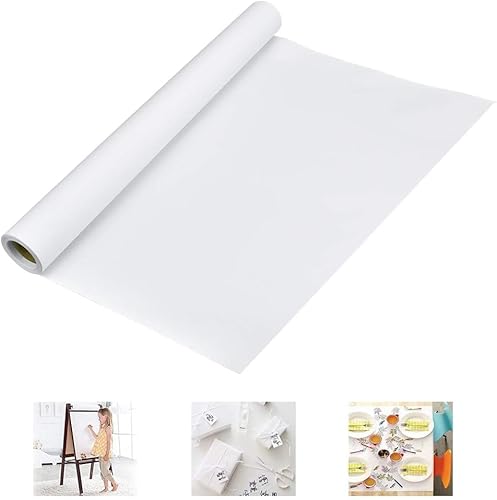 WANTOUTH 1 Rolle Zeichenpapierrolle Weiß Papierrolle Malen Zeichnen 30cm Breit 15m Lang Zeichenpapier Skizzenpapier Rolle Kinder 70g/qm Skizzenrolle Kunst Handwerk Malpapier für Studenten Malen von WANTOUTH