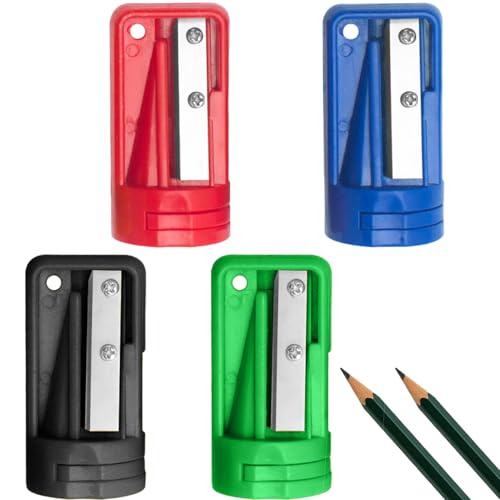 4 Stück Anspitzer Dicke und Dünne Stifte,Bleistift Spitzer,Bleistiftspitzer Carpenter Pencil Sharpener,Zimmermannsbleistift Anspitzer,Blume Anspitzer Bleistift 4 Stück Anspitzer Dicke und Dünne Stifte,Bleistift Spitzer,Bleistiftspitzer Carpenter Pencil Sharpener,Zimmermannsbleistift Anspitzer,Blume Anspitzer Bleistift von WANTUSHUI
