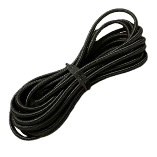 Elastischer Spanner,Gummiseil 4mm x 10m Elastisches,Expanderseil Gummikordel,Bungee Cord Gummischnur,Gummiseil für Anhängerplane Elastic,Gummiband Rund,Planenspanner,Gummiband Schwarz,Spanngummis von WANTUSHUI