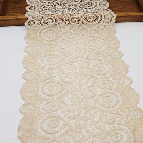 WANYI 10 Yards 18CM Breit Spitzenband zum Nähen Breiter Spitzenborte Spitzenbordüre Blumenmuster Spitzenstoff Zierband Bordüre Stoff für Unterwäsche, Bekleidungs Zubehör WANYI 10 Yards 18CM Breit Spitzenband zum Nähen Breiter Spitzenborte Spitzenbordüre Blumenmuster Spitzenstoff Zierband Bordüre Stoff für Unterwäsche, Bekleidungs Zubehör von WANYI