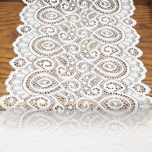 WANYI 10 Yards 18CM Breit Spitzenband zum Nähen Breiter Spitzenborte Spitzenbordüre Blumenmuster Spitzenstoff Zierband Bordüre Stoff für Unterwäsche, Bekleidungs Zubehör WANYI 10 Yards 18CM Breit Spitzenband zum Nähen Breiter Spitzenborte Spitzenbordüre Blumenmuster Spitzenstoff Zierband Bordüre Stoff für Unterwäsche, Bekleidungs Zubehör von WANYI