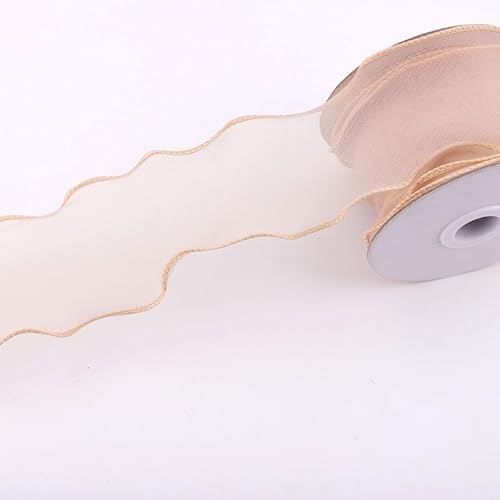 WANYI 10 Yards Organzaband Geschenkband Breit 6CM Schleifenband Wellen Dekoband Bänder für Geschenkverpackung, Schleifen, Hochzeitsdekoration(10) von WANYI