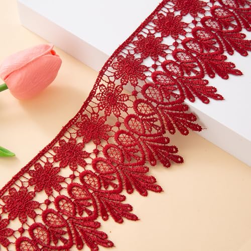 WANYI 10 Yards Spitzenband 8.5CM Breit Spitzenborte Spitzenbordüre Stickerei Blumenmuster Vintage Spitze Bordüre Stoff für Geschenkband DIY-Basteln WANYI 10 Yards Spitzenband 8.5CM Breit Spitzenborte Spitzenbordüre Stickerei Blumenmuster Vintage Spitze Bordüre Stoff für Geschenkband DIY-Basteln von WANYI