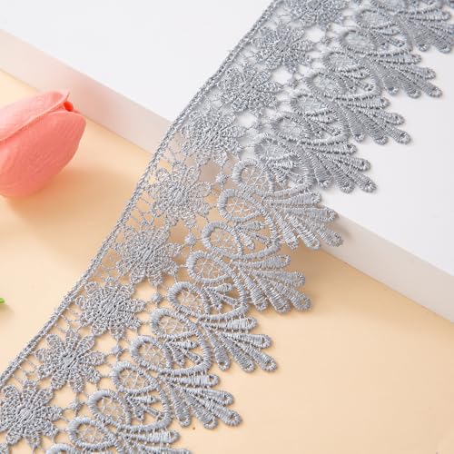 WANYI 10 Yards Spitzenband 8.5CM Breit Spitzenborte Spitzenbordüre Stickerei Blumenmuster Vintage Spitze Bordüre Stoff für Geschenkband DIY-Basteln WANYI 10 Yards Spitzenband 8.5CM Breit Spitzenborte Spitzenbordüre Stickerei Blumenmuster Vintage Spitze Bordüre Stoff für Geschenkband DIY-Basteln von WANYI