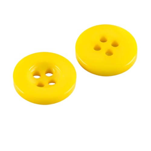 WANYI 100 Stück Bunte Knöpfe zum Annähen Kinderknöpfe Candy Farben Bastelknöpfe Knopf 4 Loch 18mm Knöpfe für Strickjacke Kleidung Dekoration DIY Handwerk von WANYI
