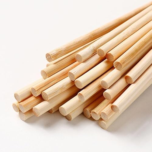 WANYI 100 Stück Holzstäbe Holzstab, Holzstäbchen zum Basteln Rundholz 5mmx300mm Rundhölzer Holzstange Bastelstäbe für DIY Handwerk Basteln Dekoration WANYI 100 Stück Holzstäbe Holzstab, Holzstäbchen zum Basteln Rundholz 5mmx300mm Rundhölzer Holzstange Bastelstäbe für DIY Handwerk Basteln Dekoration von WANYI
