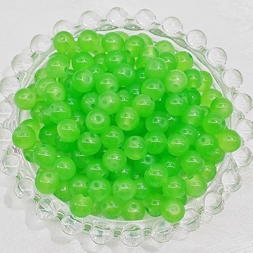WANYI 100 Stück Perlen Glasperlen zum Auffädeln 6mm Bastelperlen Schmuckperlen mit mit Loch Runde Glasperlen Perlenset für Armbänder Schmuckherstellung WANYI 100 Stück Perlen Glasperlen zum Auffädeln 6mm Bastelperlen Schmuckperlen mit mit Loch Runde Glasperlen Perlenset für Armbänder Schmuckherstellung von WANYI