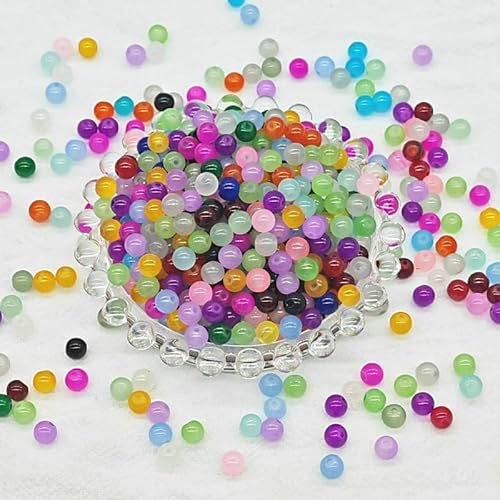 WANYI 100 Stück Perlen Glasperlen zum Auffädeln 8mm Bastelperlen Schmuckperlen mit mit Loch Runde Glasperlen Perlenset für Armbänder Schmuckherstellung WANYI 100 Stück Perlen Glasperlen zum Auffädeln 8mm Bastelperlen Schmuckperlen mit mit Loch Runde Glasperlen Perlenset für Armbänder Schmuckherstellung von WANYI