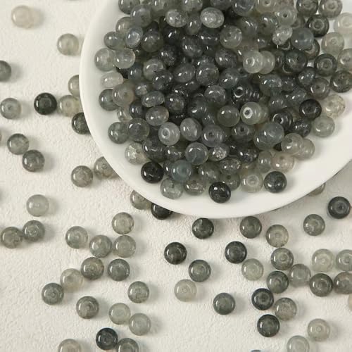 WANYI 100 Stück Perlen für Armbänder Selber Machen, 5x8mm Breite Glasperlen zum Auffädeln Perlenset Farbverlauf Bastelperlen Perlen für Ketten DIY Schmuckherstellung von WANYI