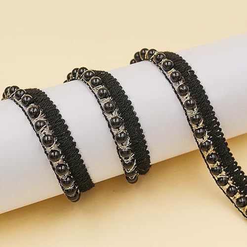WANYI 10M Spitzenband mit Perlen 1.6CM Breit Spitzenborte Perlenband Vintage Dekoband Zierband Spitzenbesatz Perlenbesatz für Kleidung Röcke Kragen, Ärmel Dekoration WANYI 10M Spitzenband mit Perlen 1.6CM Breit Spitzenborte Perlenband Vintage Dekoband Zierband Spitzenbesatz Perlenbesatz für Kleidung Röcke Kragen, Ärmel Dekoration von WANYI