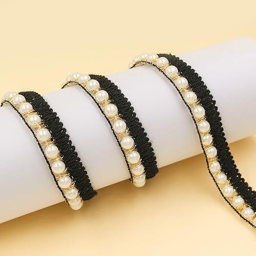 WANYI 10M Spitzenband mit Perlen 1.7CM Breit Spitzenborte Perlenband Vintage Dekoband Zierband Spitzenbesatz Perlenbesatz für Kleidung Röcke Kragen, Ärmel Dekoration WANYI 10M Spitzenband mit Perlen 1.7CM Breit Spitzenborte Perlenband Vintage Dekoband Zierband Spitzenbesatz Perlenbesatz für Kleidung Röcke Kragen, Ärmel Dekoration von WANYI