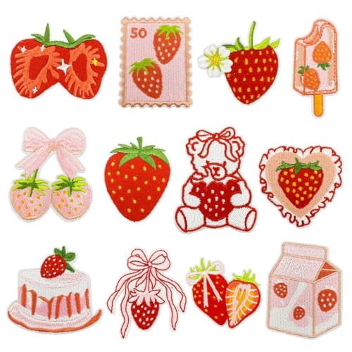 WANYI 12 Stück Flicken zum Aufbügeln, Aufbügel Patches zum Aufbügeln, Niedliche Stickerei Applikation Bügelpatches Bügelbilder für Textilien, Hut, Kleidung WANYI 12 Stück Flicken zum Aufbügeln, Aufbügel Patches zum Aufbügeln, Niedliche Stickerei Applikation Bügelpatches Bügelbilder für Textilien, Hut, Kleidung von WANYI
