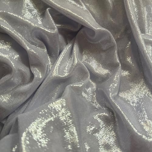 WANYI 180CM Glitzerstoff Elastizität Glitzer Stoff 145cm Breit Dekostoff Stretchstoff Bunte Kostümstoff Polyester Spandex Stoffe zum Nähen für DIY Kleid Kostüm, Bekleidung von WANYI