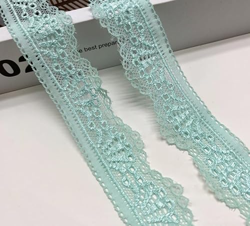 WANYI 2 Yards 3cm Spitzenband Weiß Spitzenborte Elastizität Spitzenstoff Meterware Borten und Bänder zum Nähen Elasthan Spitze Vintage Spitzenbordüre fur DIY Unterwäsche Handwerk Geschenkband(Grün) WANYI 2 Yards 3cm Spitzenband Weiß Spitzenborte Elastizität Spitzenstoff Meterware Borten und Bänder zum Nähen Elasthan Spitze Vintage Spitzenbordüre fur DIY Unterwäsche Handwerk Geschenkband(Grün) von WANYI