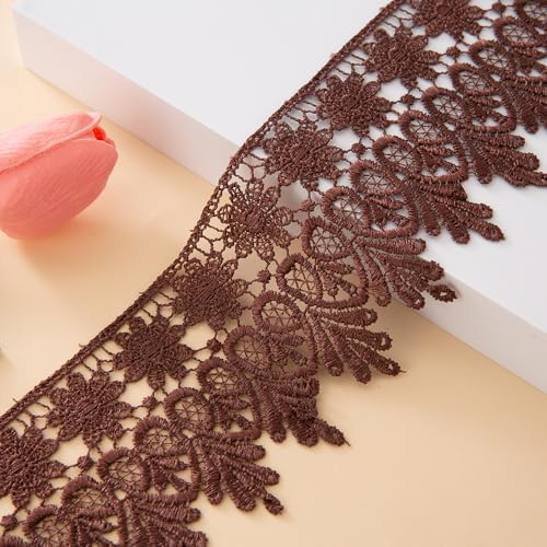 WANYI 2 Yards Spitzenband 8.5CM Breit Spitzenborte Spitzenbordüre Stickerei Blumenmuster Vintage Spitze Bordüre Stoff für Geschenkband DIY-Basteln WANYI 2 Yards Spitzenband 8.5CM Breit Spitzenborte Spitzenbordüre Stickerei Blumenmuster Vintage Spitze Bordüre Stoff für Geschenkband DIY-Basteln von WANYI