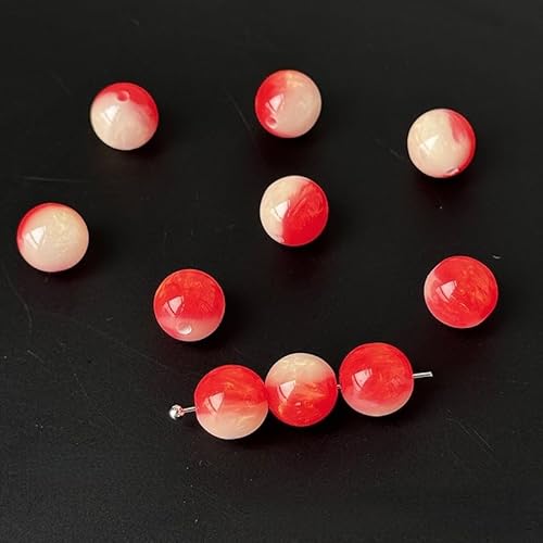 WANYI 20 Stück 8mm Runde Perlen für Armbänder, Edelsteinperlen mit Loch Perlenset Edelsteine zum Auffädeln für DIY Halskette Armband Schmuckherstellung Zubehör von WANYI