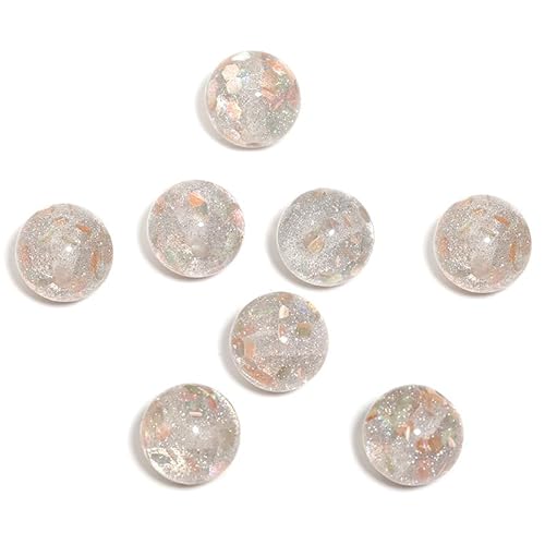 WANYI 20 Stück Acryl Perlen für Armbänder, 16mm Breite Perlen zum Auffädeln Erwachsene Bunt Glitzer Perlenset Schmuckperlen für Armbänder, Handykette, Schlüsselanhänger(02) von WANYI