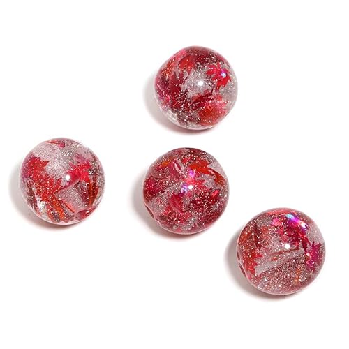 WANYI 20 Stück Acryl Perlen für Armbänder, 16mm Breite Perlen zum Auffädeln Erwachsene Bunt Glitzer Perlenset Schmuckperlen für Armbänder, Handykette, Schlüsselanhänger(03) von WANYI