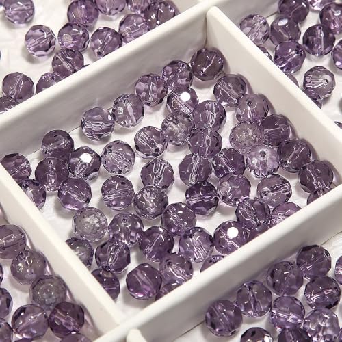 WANYI 200 Stück Perlen für Armbänder, 10mm Glasperlen zum Auffädeln Perlenset mit Loch Schmuckperlen Bunte Perlen für Schmuckherstellung, Handykette von WANYI
