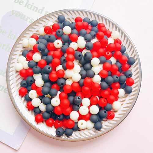 WANYI 200 Stück Perlen für Armbänder Acryl Perlen zum Auffädeln 6mm Bastelperlen Bunt Schmuckperlen Runde Acrylperlen Beads für DIY Armband Halsketten Schmuckherstellung WANYI 200 Stück Perlen für Armbänder Acryl Perlen zum Auffädeln 6mm Bastelperlen Bunt Schmuckperlen Runde Acrylperlen Beads für DIY Armband Halsketten Schmuckherstellung von WANYI