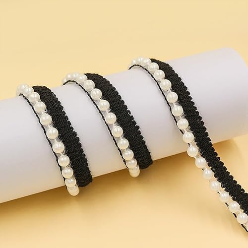 WANYI 20M Spitzenband mit Perlen 1.6CM Breit Spitzenborte Perlenband Vintage Dekoband Zierband Spitzenbesatz Perlenbesatz für Kleidung Röcke Kragen, Ärmel Dekoration WANYI 20M Spitzenband mit Perlen 1.6CM Breit Spitzenborte Perlenband Vintage Dekoband Zierband Spitzenbesatz Perlenbesatz für Kleidung Röcke Kragen, Ärmel Dekoration von WANYI